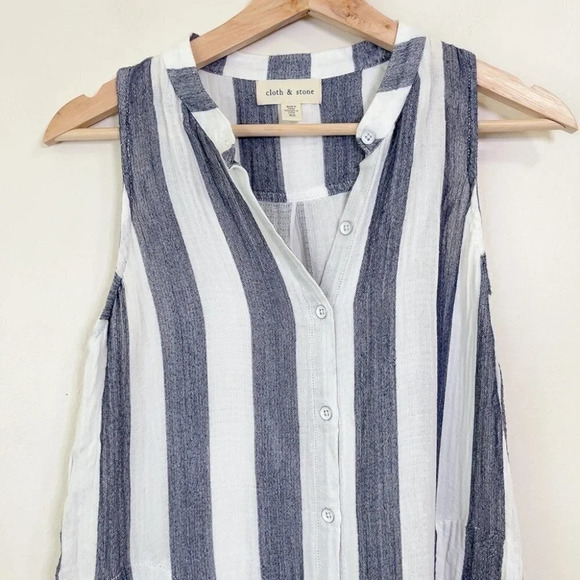 Anthropologie Cloth & Stone Striped Sleeveless Top - Picture 4 of 12